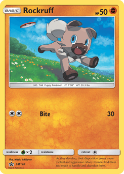 Rockruff SM Black Star Promos card