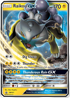 2017 SM Black Star Promos Raikou-GX #SM121