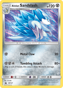 Alolan Sandslash SM Black Star Promos card
