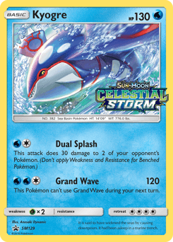 Kyogre ★ SM Black Star Promos card