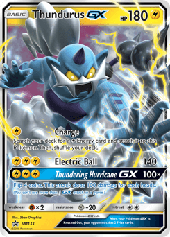 2017 SM Black Star Promos Thundurus-GX #SM133