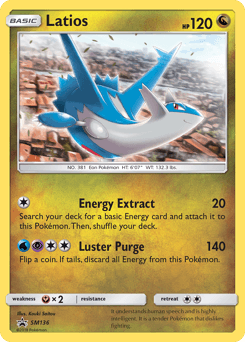 2017 SM Black Star Promos Latios #SM136