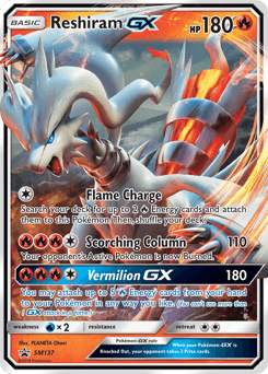 Reshiram-GX SM Black Star Promos card