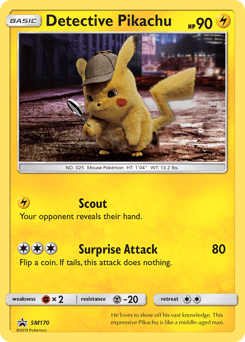 Detective Pikachu SM Black Star Promos card