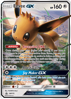 Eevee-GX SM Black Star Promos card