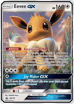 Eevee-GX SM Black Star Promos card
