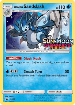 Alolan Sandslash SM Black Star Promos card