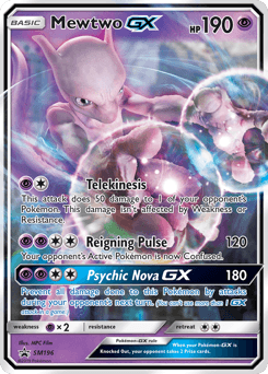 Mewtwo-GX SM Black Star Promos card