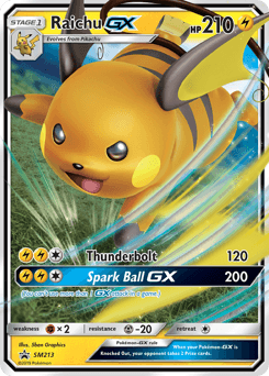 Raichu-GX SM Black Star Promos card