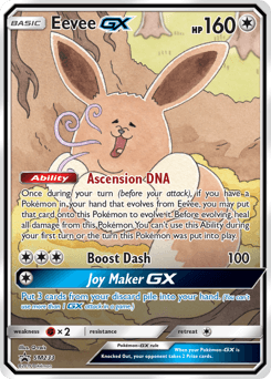 Eevee-GX SM Black Star Promos card