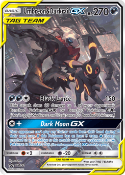Umbreon & Darkrai-GX SM Black Star Promos card