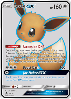 Eevee-GX SM Black Star Promos card