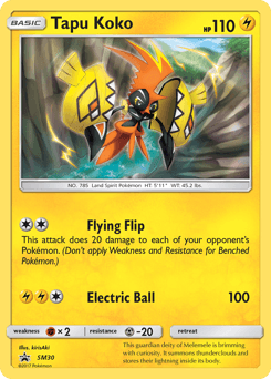 Tapu Koko SM Black Star Promos card