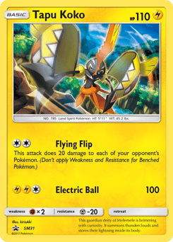 Tapu Koko SM Black Star Promos card