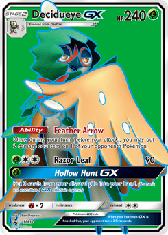 Decidueye-GX SM Black Star Promos card