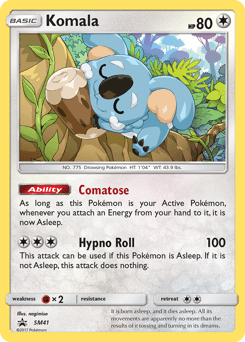 Komala SM Black Star Promos card