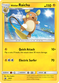 Alolan Raichu SM Black Star Promos card