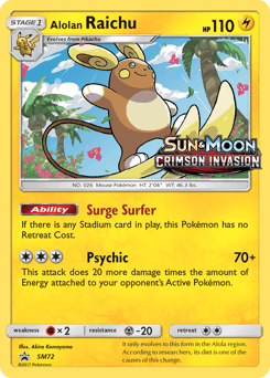 Alolan Raichu SM Black Star Promos card