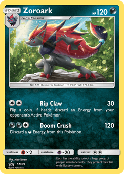 2017 SM Black Star Promos Zoroark #SM89