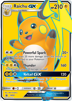 Raichu-GX SM Black Star Promos card