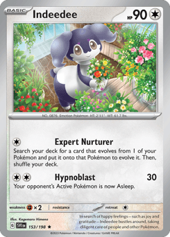 Indeedee Scarlet & Violet card