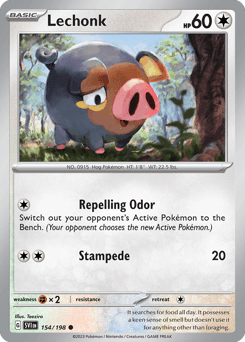 Lechonk Scarlet & Violet card