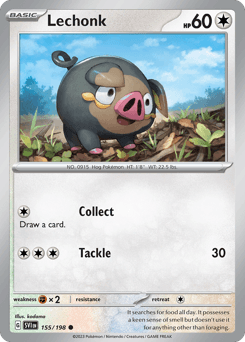 Lechonk Scarlet & Violet card