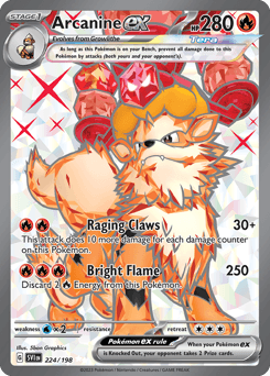 Arcanine ex Scarlet & Violet card