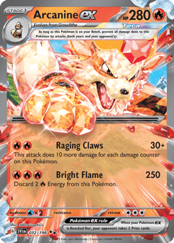 Arcanine ex Scarlet & Violet card