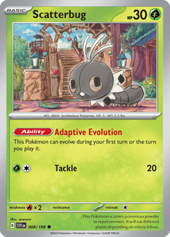 Scatterbug Scarlet & Violet card