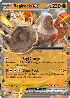 Regirock ex Destined Rivals card