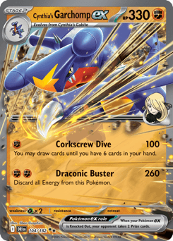 2025 Destined Rivals Cynthia's Garchomp ex #104