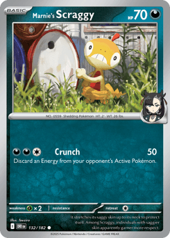 2025 Destined Rivals Marnie's Scraggy #132