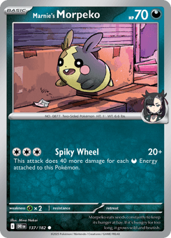 2025 Destined Rivals Marnie's Morpeko #137