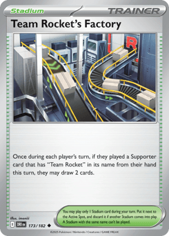 2025 Destined Rivals Team Rocket's Factory #173