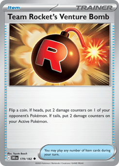 2025 Destined Rivals Team Rocket's Venture Bomb #179