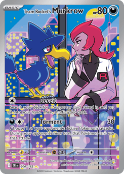 Team Rocket's Murkrow Destined Rivals card
