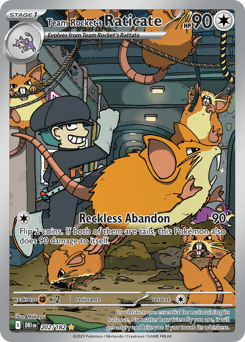 2025 Destined Rivals Team Rocket's Raticate #202
