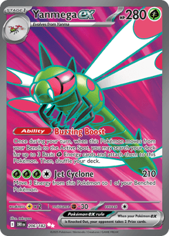 Yanmega ex Destined Rivals card