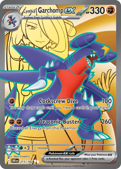 Cynthia's Garchomp ex Destined Rivals card
