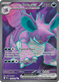 2025 Destined Rivals Team Rocket's Nidoking ex #216