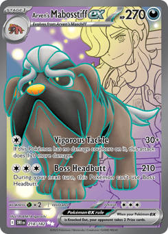 Arven's Mabosstiff ex Destined Rivals card