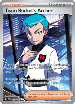 Team Rocket's Archer Destined Rivals card