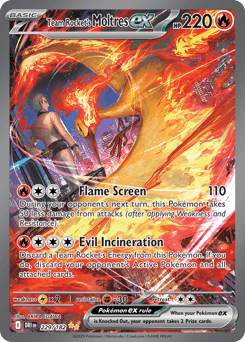 Team Rocket's Moltres ex Destined Rivals card