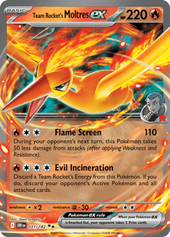 2025 Destined Rivals Team Rocket's Moltres ex #31