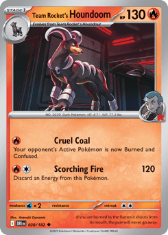2025 Destined Rivals Team Rocket's Houndoom #38
