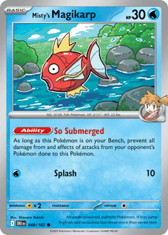 2025 Destined Rivals Misty's Magikarp #48