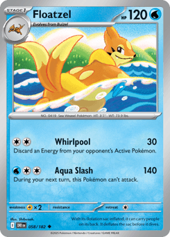 2025 Destined Rivals Floatzel #58