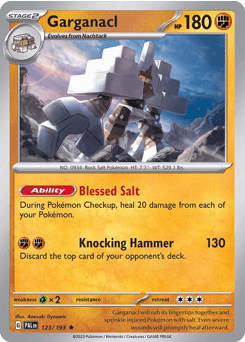 Garganacl Paldea Evolved card