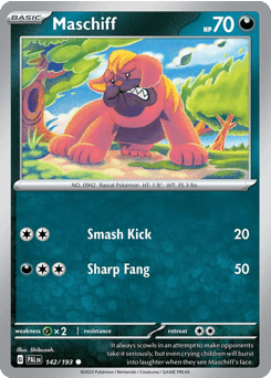 Maschiff Paldea Evolved card